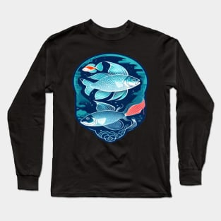 Sea and river inhabitants are wonderful fish.. Long Sleeve T-Shirt